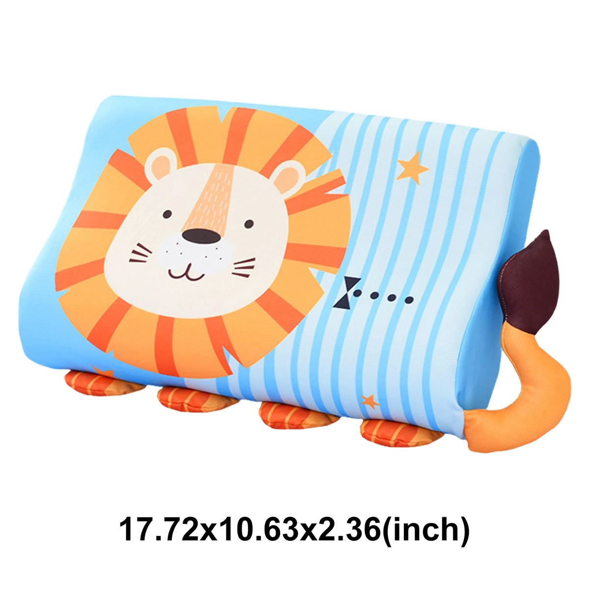Kids Baby Cooling Bed Pillows Soft Breathable Memory Foam Cartoon Toddler Sleeping Pillow Washable & Skin-Friendly for 3-12 Age