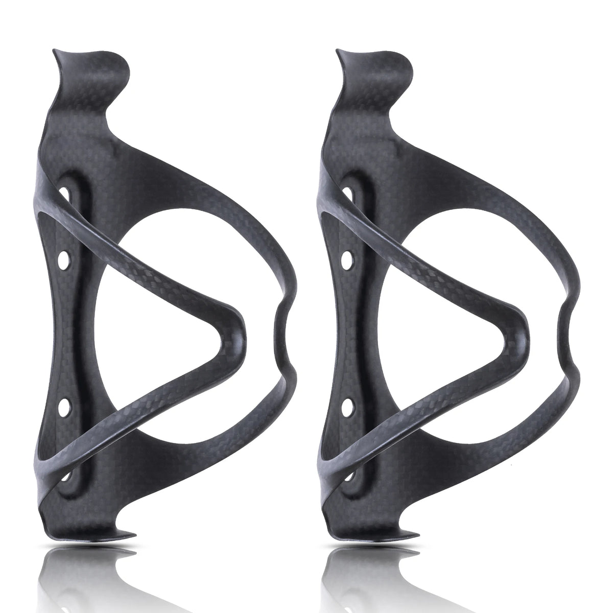 HUALONG Carbon Fiber Bicycle Water Bottle Cage MTB Road Bike Water Bottle Holder Cages Matte Black, Weight (22±2g)