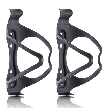 HUALONG Carbon Fiber Bicycle Water Bottle Cage MTB Road Bike Water Bottle Holder Cages Matte Black, Weight (22±2g)