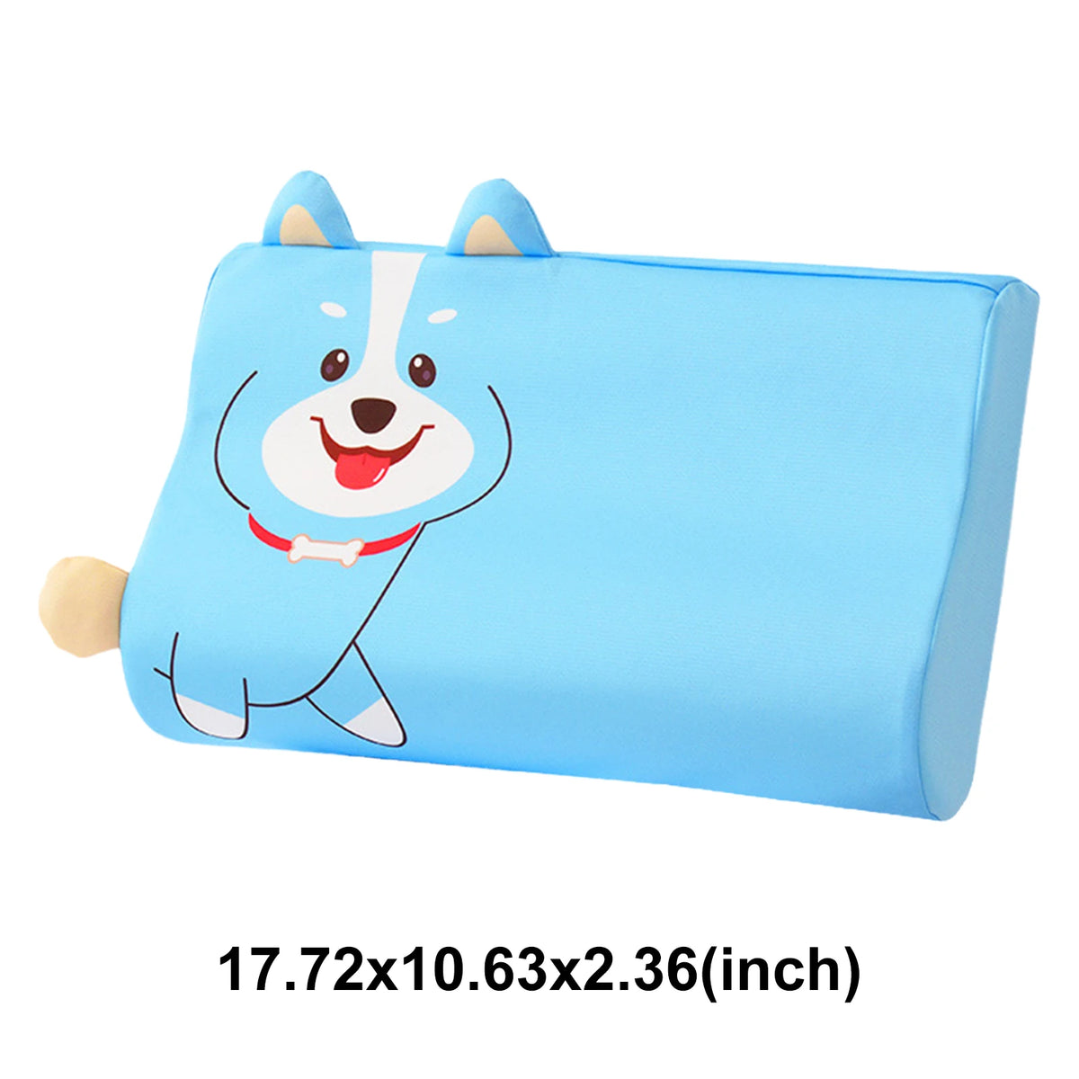 Kids Baby Cooling Bed Pillows Soft Breathable Memory Foam Cartoon Toddler Sleeping Pillow Washable & Skin-Friendly for 3-12 Age