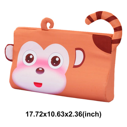 Kids Baby Cooling Bed Pillows Soft Breathable Memory Foam Cartoon Toddler Sleeping Pillow Washable & Skin-Friendly for 3-12 Age