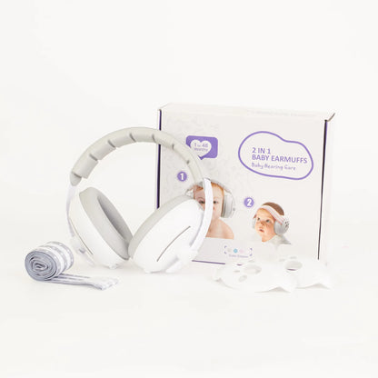 Baby Ear Protection for Babies and Toddlers Noise Reduction Earmuffs Baby Headphones Against Hearing Damage Improves Sleep