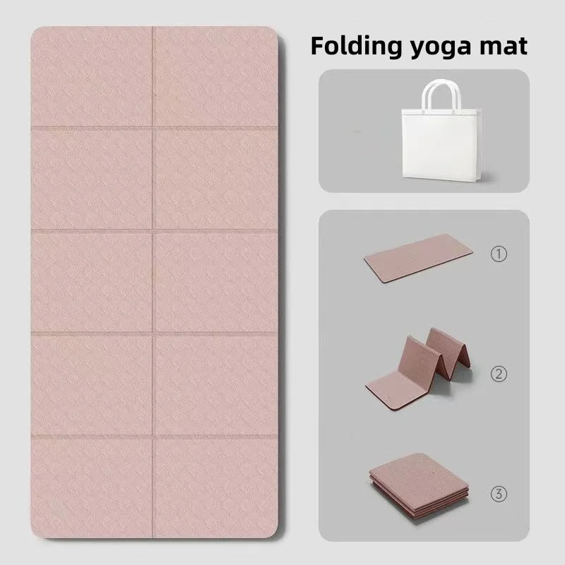 Folding TPE Non-Slip Yoga Mat
