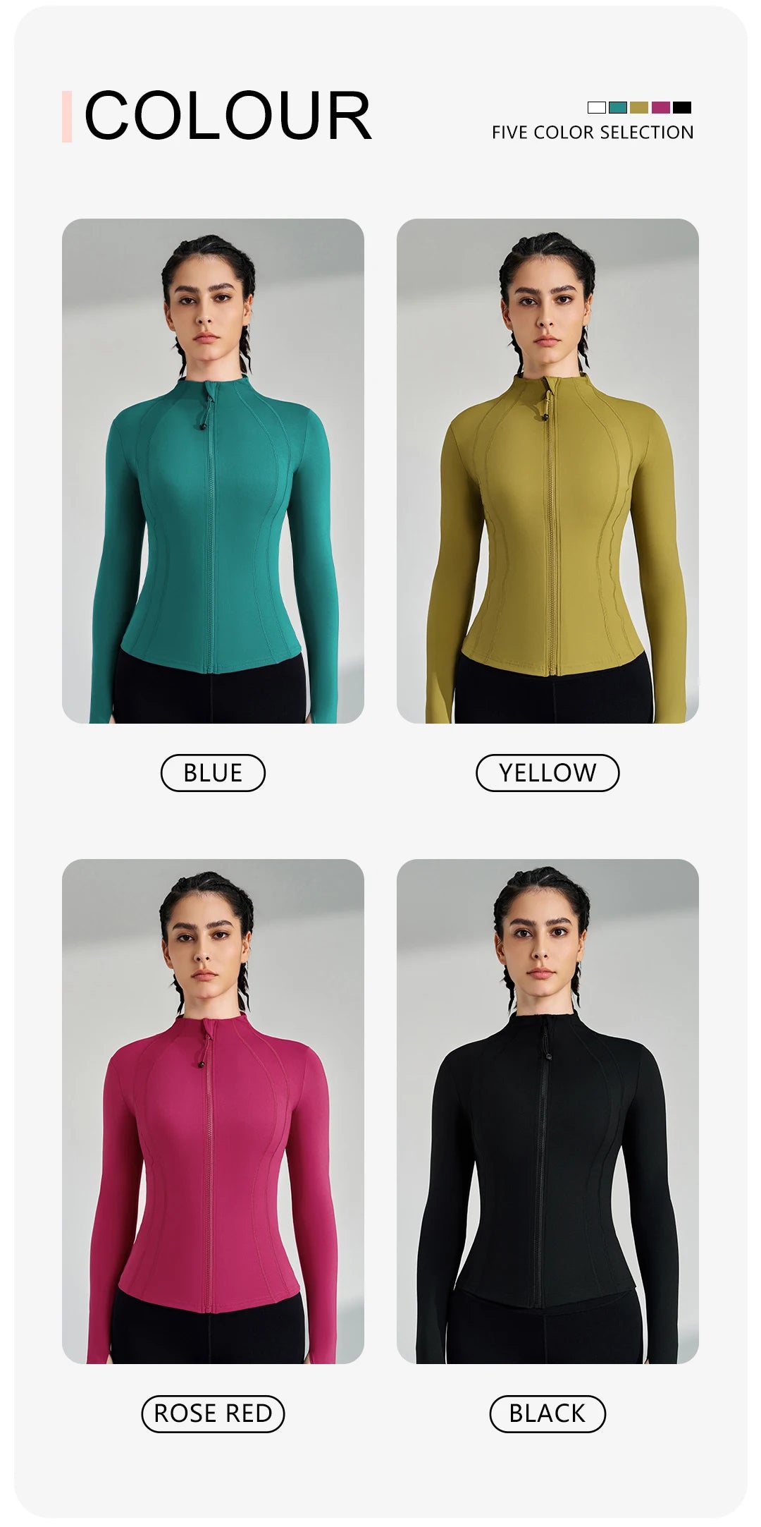 Full-Zip Yoga Jacket