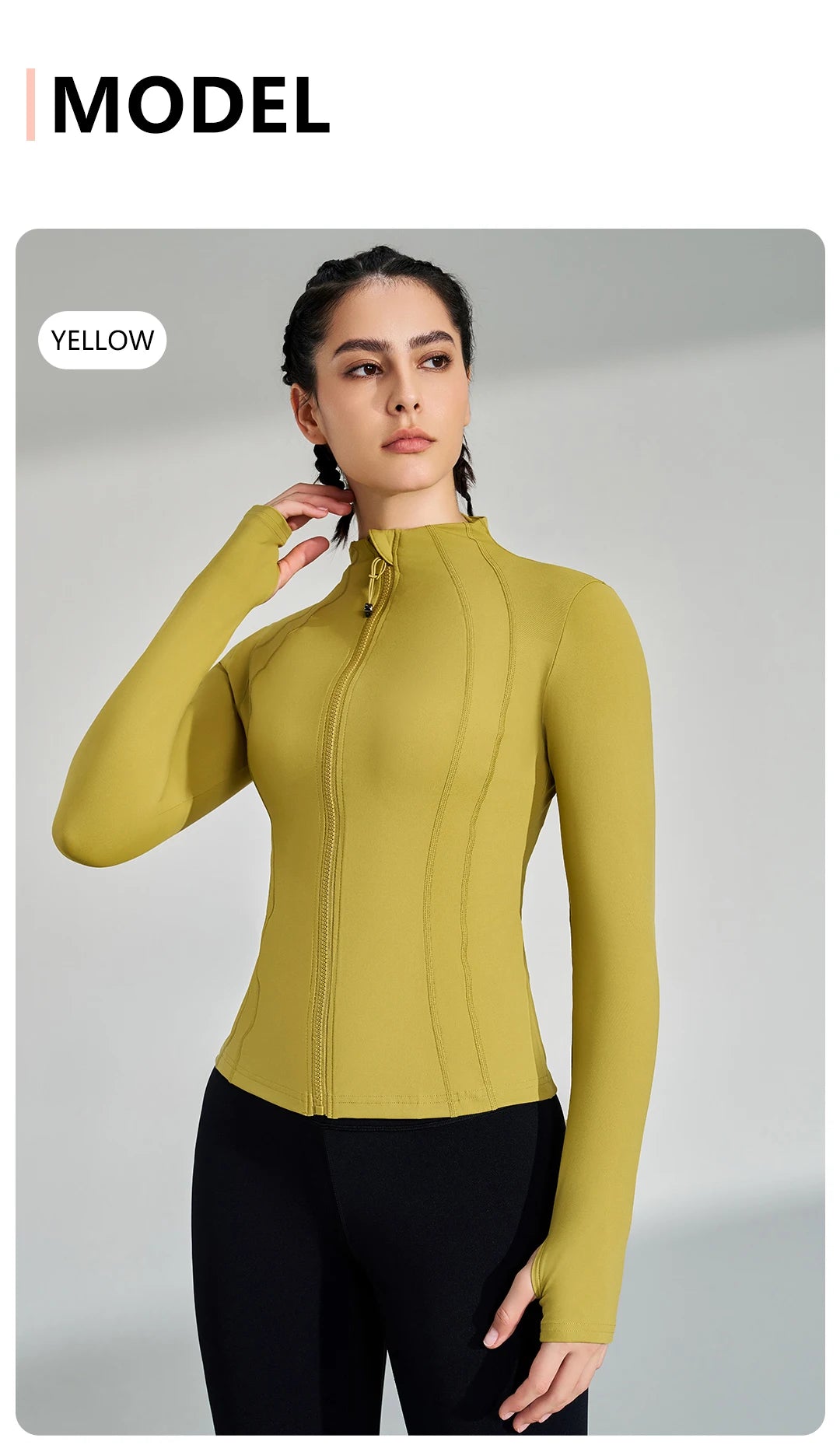 Full-Zip Yoga Jacket