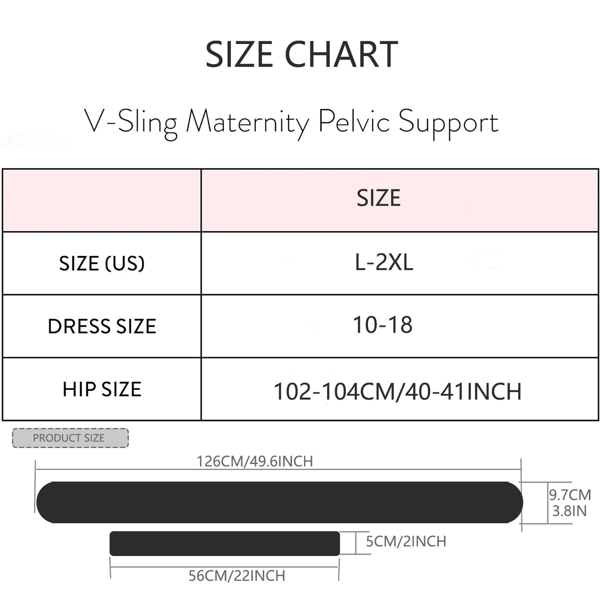 ZHUOHUA V-Sling Pelvic Support Belt for Pregnancy SPD,Vulvar Varicosities,Organ Prolapse Support Relieve Twisted Girdle Pain
