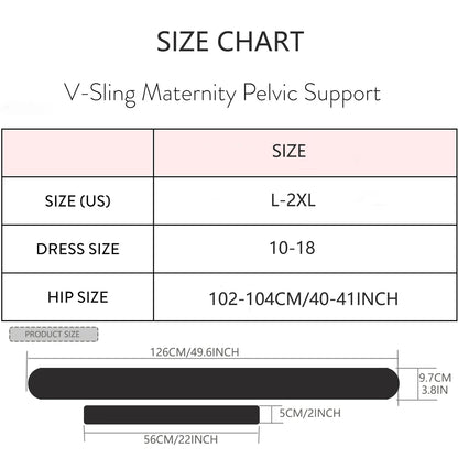 ZHUOHUA V-Sling Pelvic Support Belt for Pregnancy SPD,Vulvar Varicosities,Organ Prolapse Support Relieve Twisted Girdle Pain