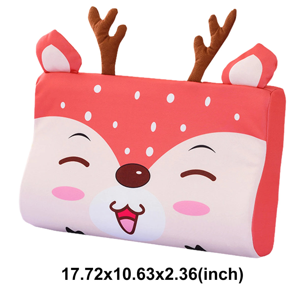 Kids Baby Cooling Bed Pillows Soft Breathable Memory Foam Cartoon Toddler Sleeping Pillow Washable & Skin-Friendly for 3-12 Age