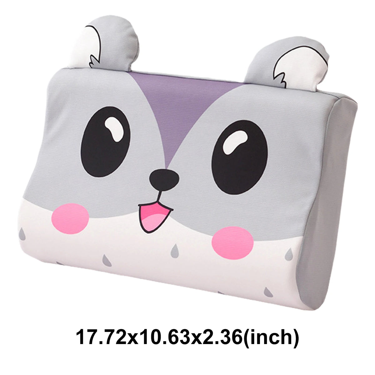 Kids Baby Cooling Bed Pillows Soft Breathable Memory Foam Cartoon Toddler Sleeping Pillow Washable & Skin-Friendly for 3-12 Age