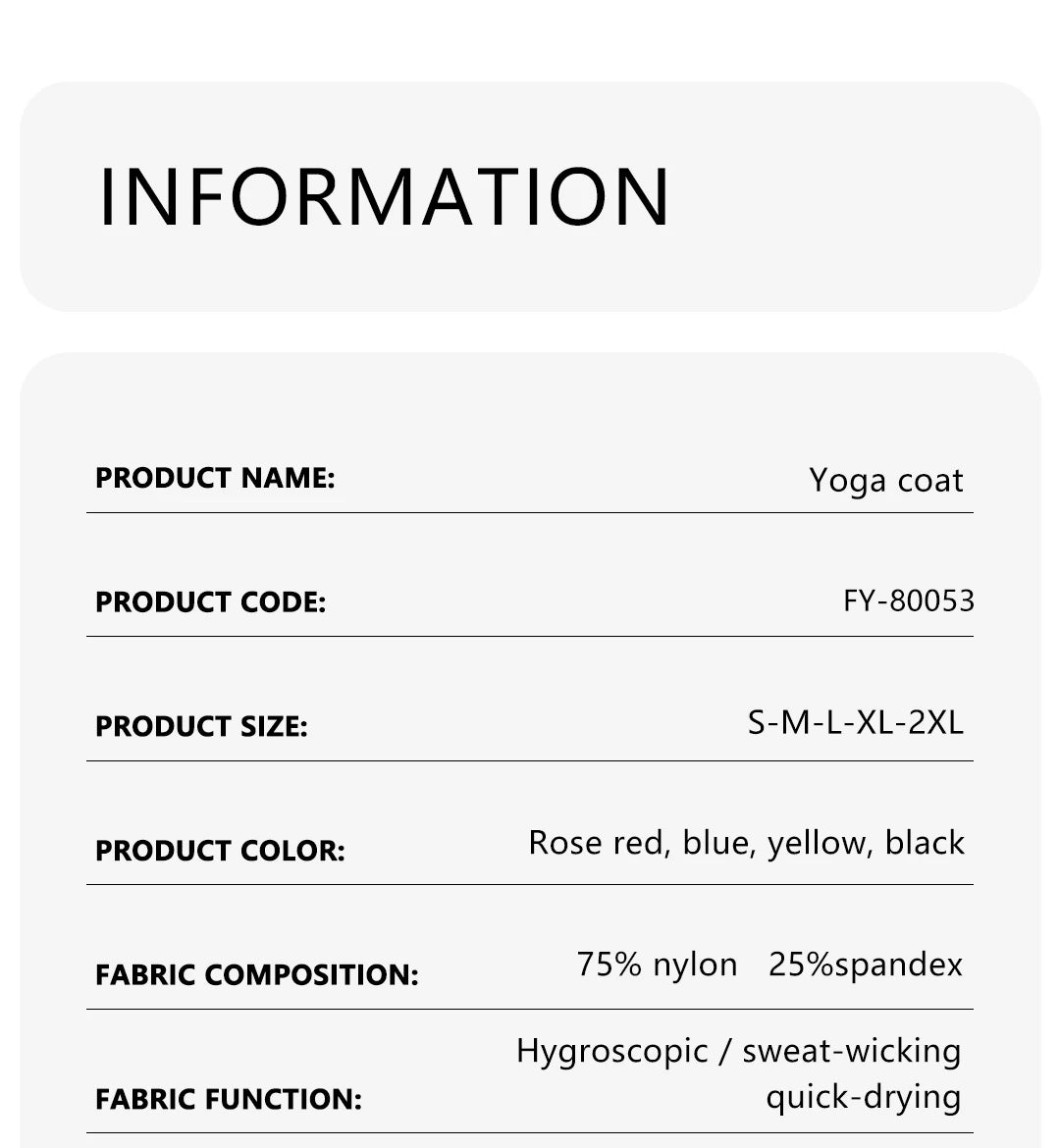 Full-Zip Yoga Jacket