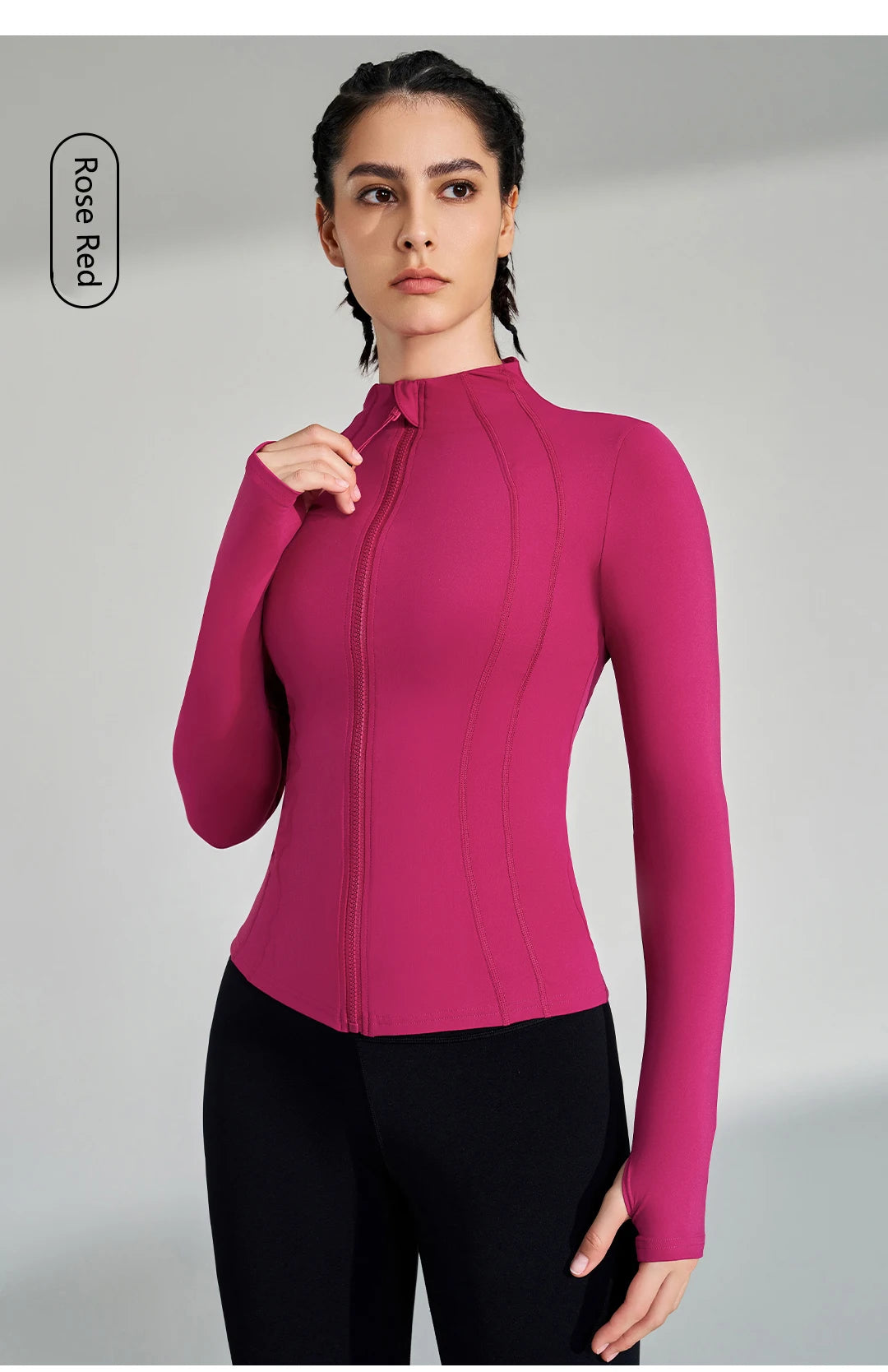 Full-Zip Yoga Jacket