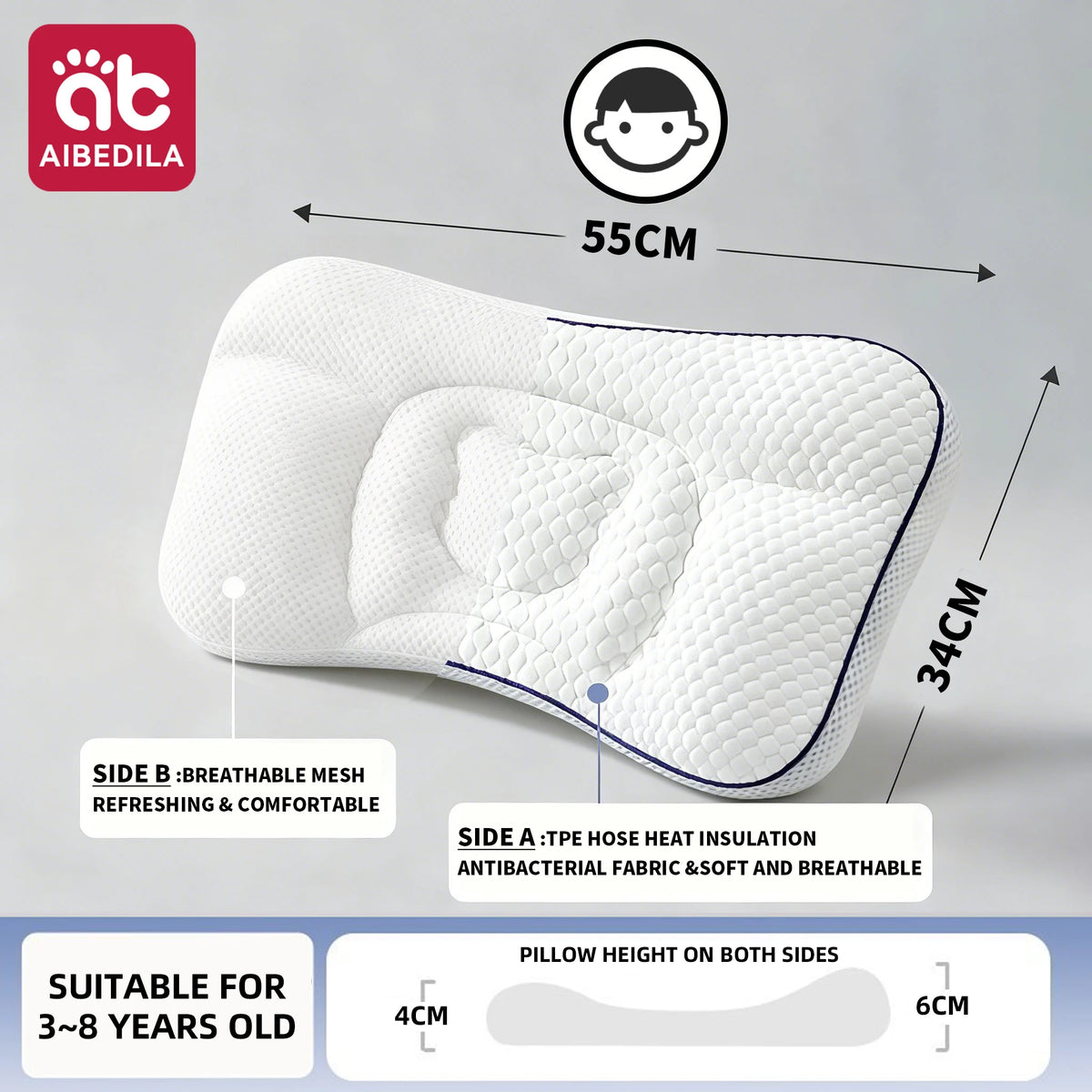 AIBEDILA Baby Pillows for Newborns Neck Pillow Newborn Baby Things Children's Orthopedic Travel Pillow Bedding Mother Kids Items