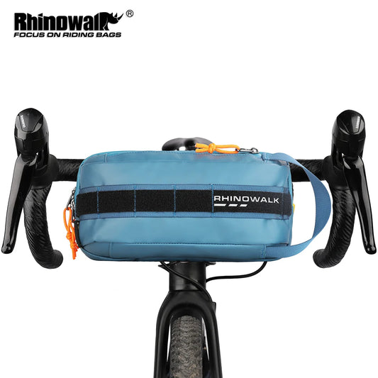 Rhinowalk Bike Handlebar Bag 2.4L  Bicycle Bags Frame Pannier Bag Multifunction Portable Shoulder Waist Bag Bike Accessories
