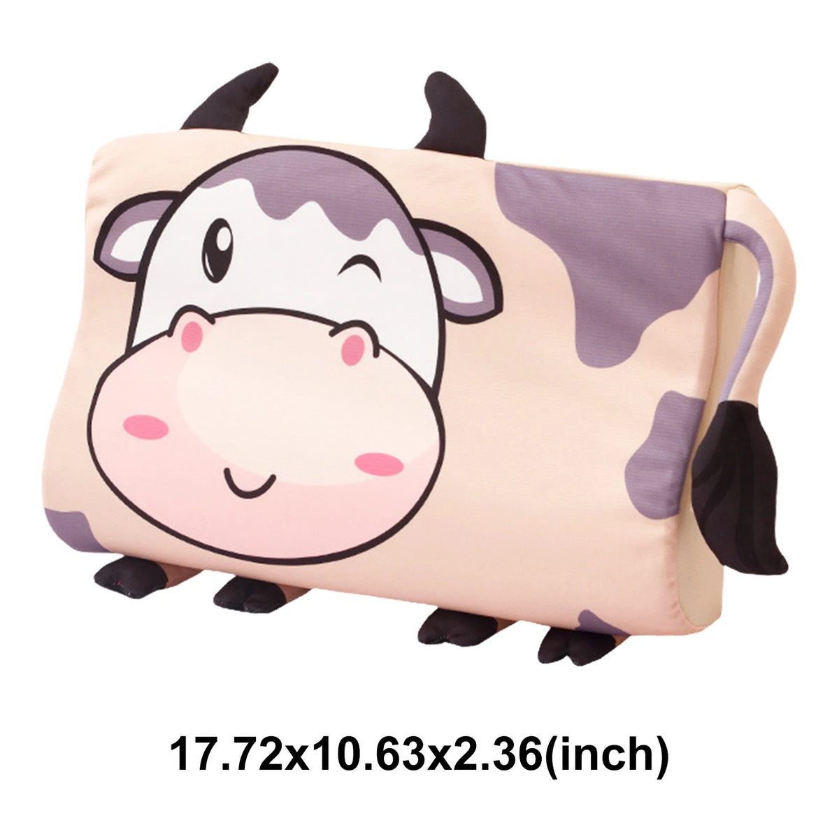 Kids Baby Cooling Bed Pillows Soft Breathable Memory Foam Cartoon Toddler Sleeping Pillow Washable & Skin-Friendly for 3-12 Age