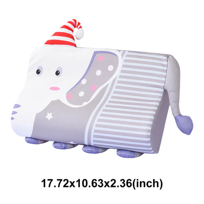 Kids Baby Cooling Bed Pillows Soft Breathable Memory Foam Cartoon Toddler Sleeping Pillow Washable & Skin-Friendly for 3-12 Age