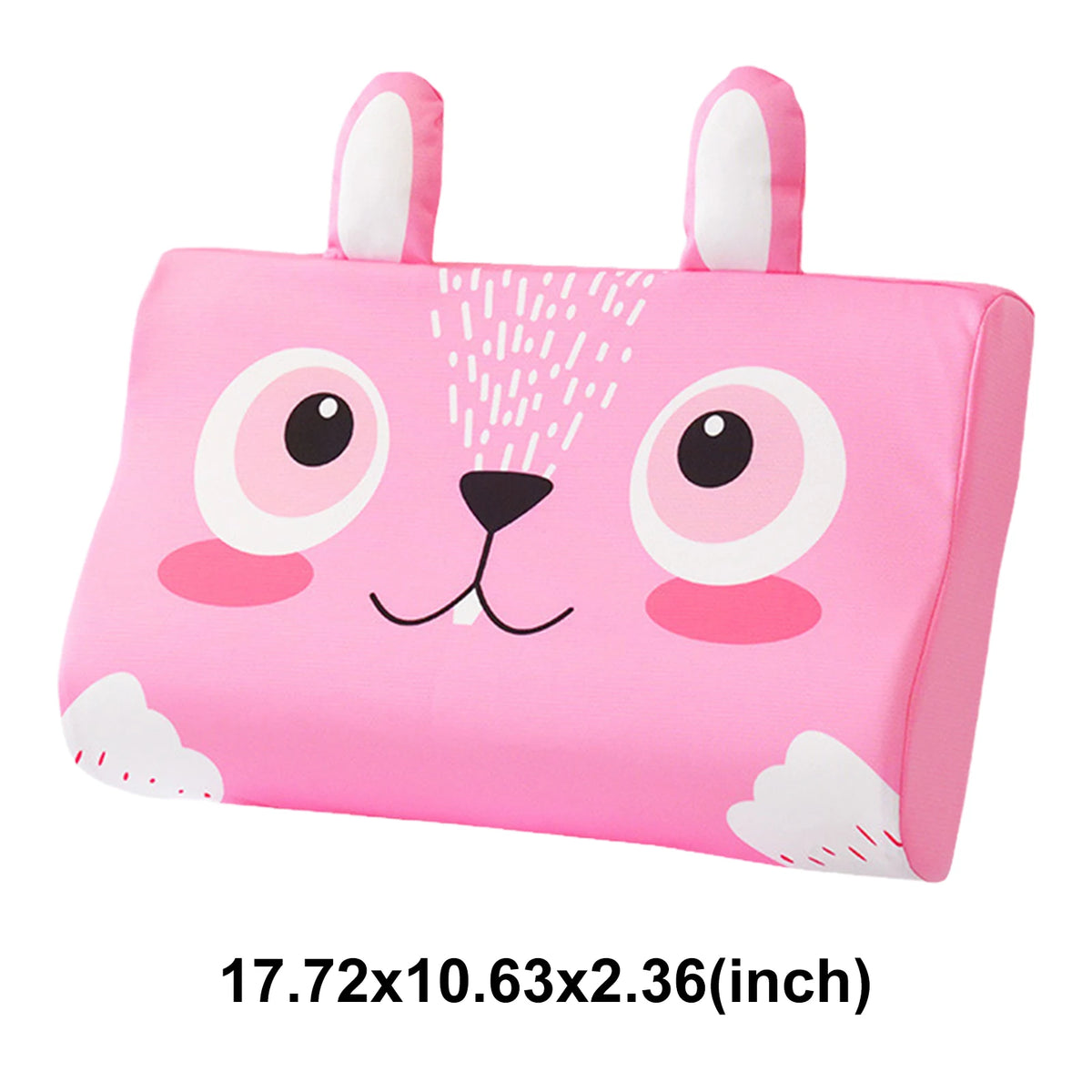 Kids Baby Cooling Bed Pillows Soft Breathable Memory Foam Cartoon Toddler Sleeping Pillow Washable & Skin-Friendly for 3-12 Age