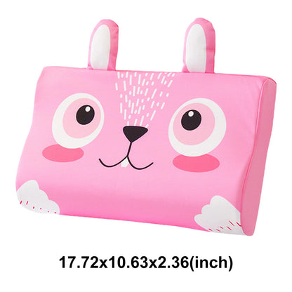 Kids Baby Cooling Bed Pillows Soft Breathable Memory Foam Cartoon Toddler Sleeping Pillow Washable & Skin-Friendly for 3-12 Age