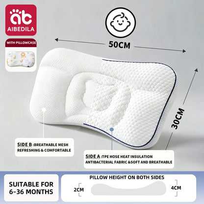 AIBEDILA Baby Pillows for Newborns Neck Pillow Newborn Baby Things Children's Orthopedic Travel Pillow Bedding Mother Kids Items
