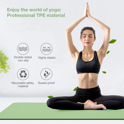 Folding TPE Non-Slip Yoga Mat