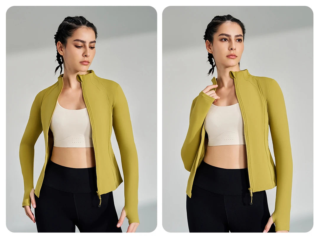 Full-Zip Yoga Jacket