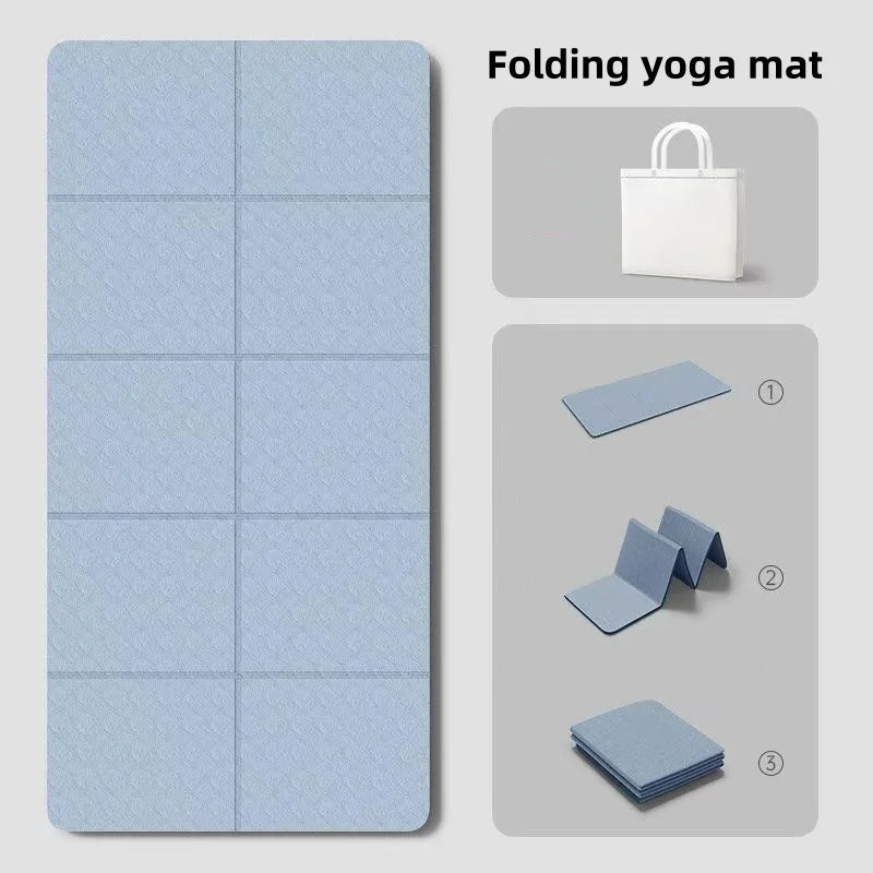 Folding TPE Non-Slip Yoga Mat