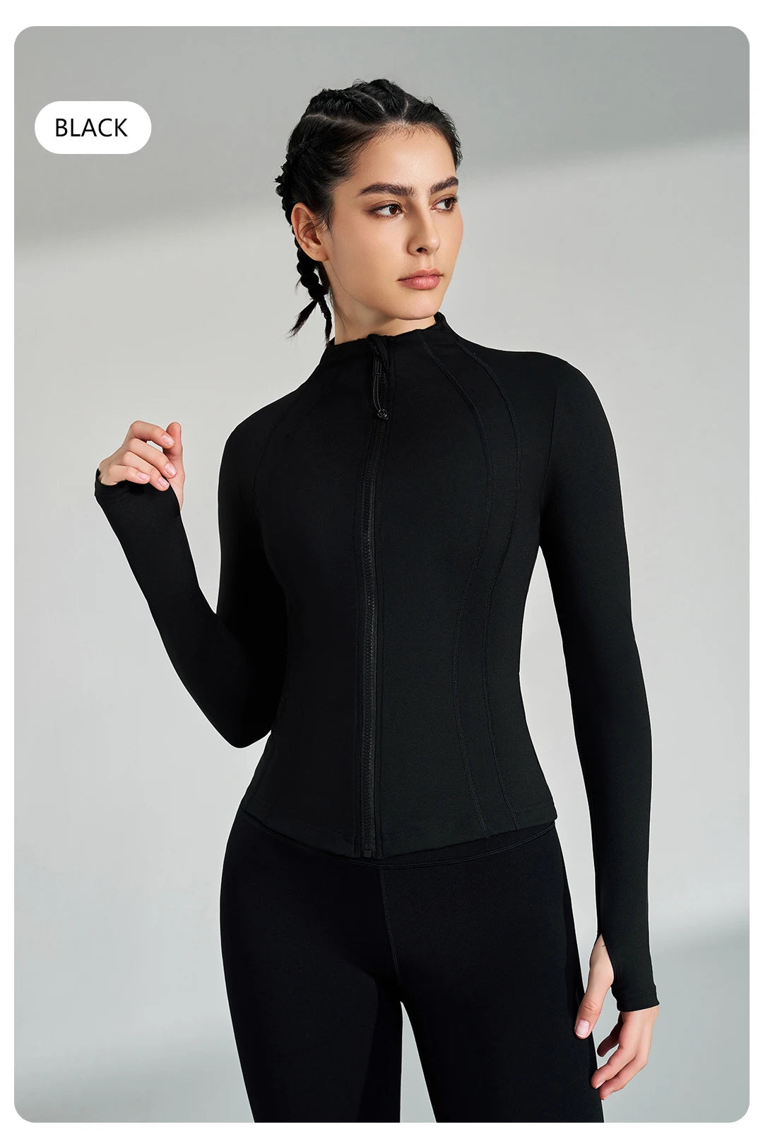 Full-Zip Yoga Jacket