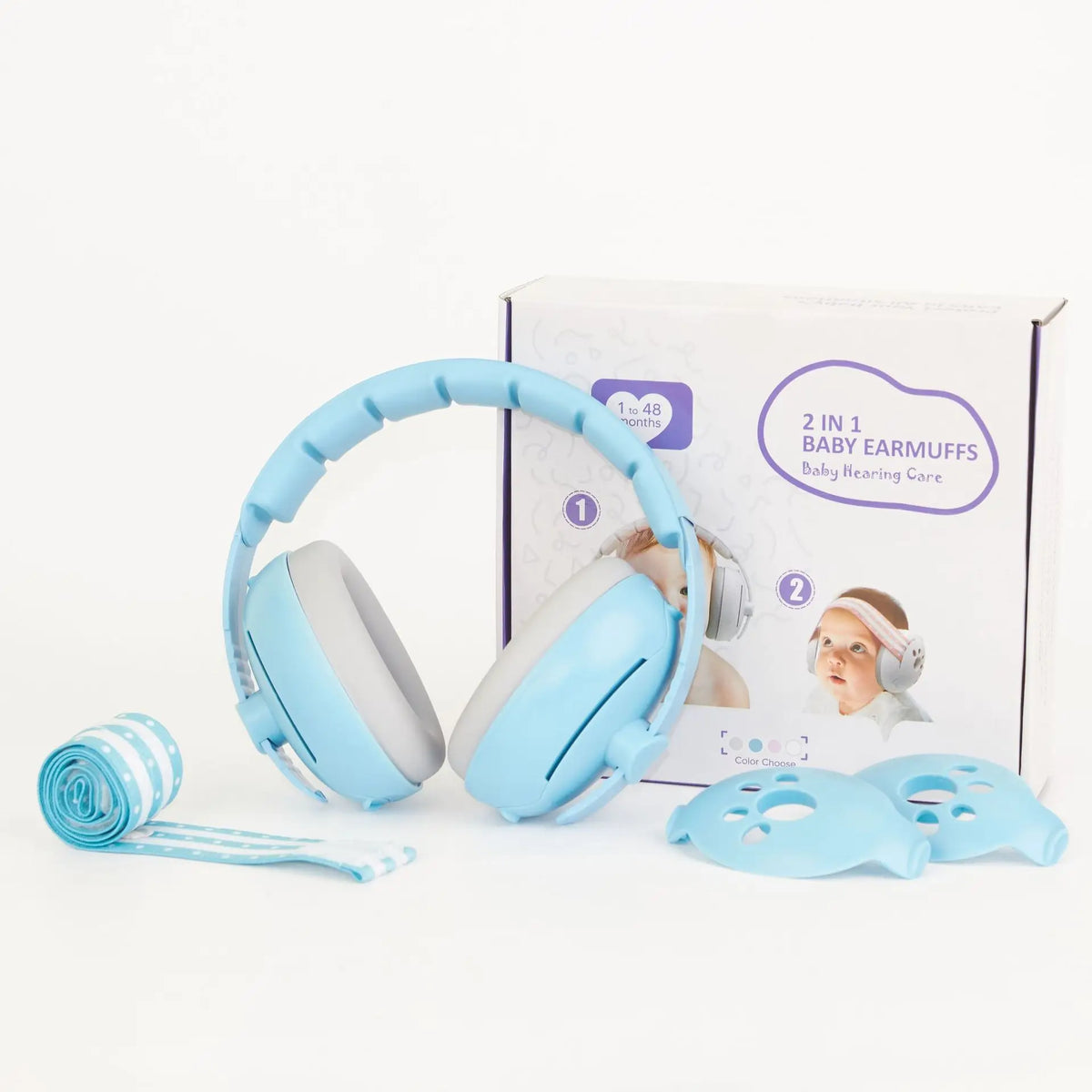 Baby Ear Protection for Babies and Toddlers Noise Reduction Earmuffs Baby Headphones Against Hearing Damage Improves Sleep