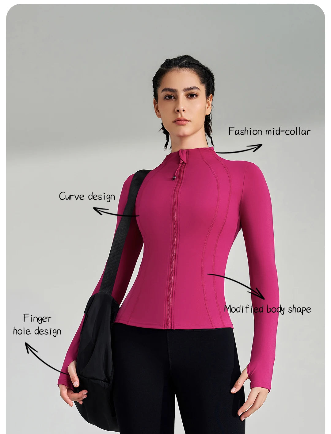 Full-Zip Yoga Jacket