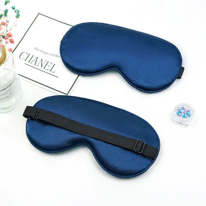 New Hot Trave Soft Silk Sleep Mask Eye Masks Coversfor Sleep, 100% Blackout, Zero Eye Pressure, Blindfold with Adjustable Strap