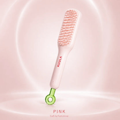 Retractable Self Cleaning Hair Brush One Push Detangling Scalp Massage Comb Portable Anti Tangle Styling Brush Women Travel Gift