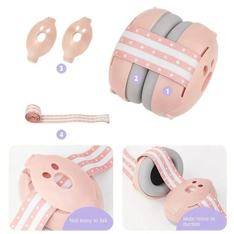 Baby Ear Protection for Babies and Toddlers Noise Reduction Earmuffs Baby Headphones Against Hearing Damage Improves Sleep