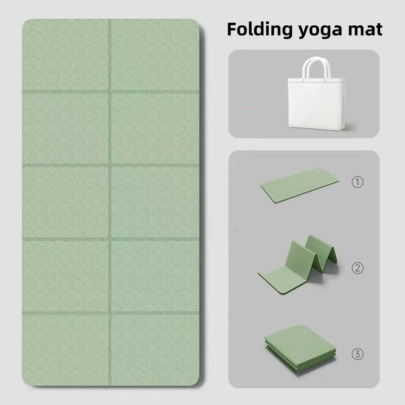 Folding TPE Non-Slip Yoga Mat