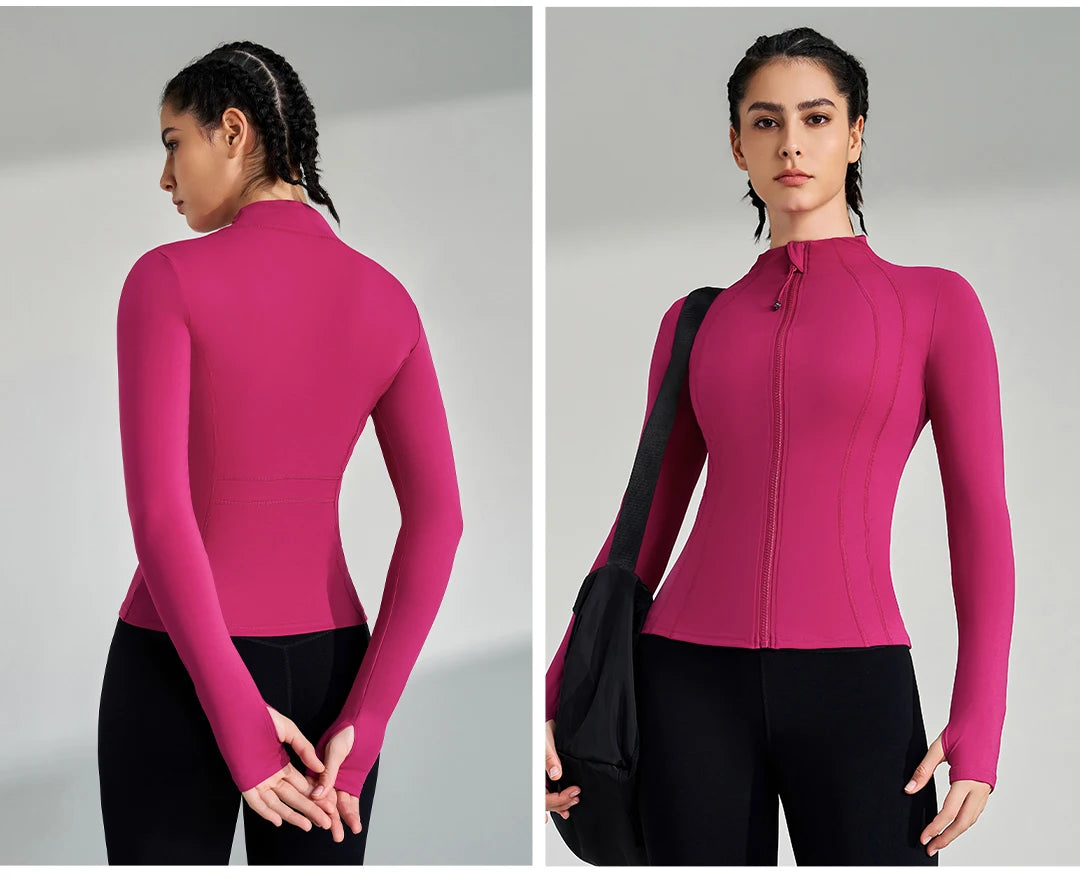 Full-Zip Yoga Jacket