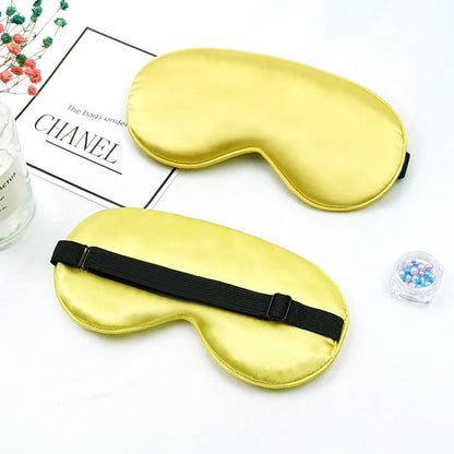 New Hot Trave Soft Silk Sleep Mask Eye Masks Coversfor Sleep, 100% Blackout, Zero Eye Pressure, Blindfold with Adjustable Strap